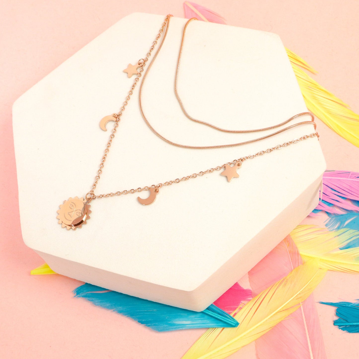 Prettiest Of All Layered Necklace - Stainless Steel