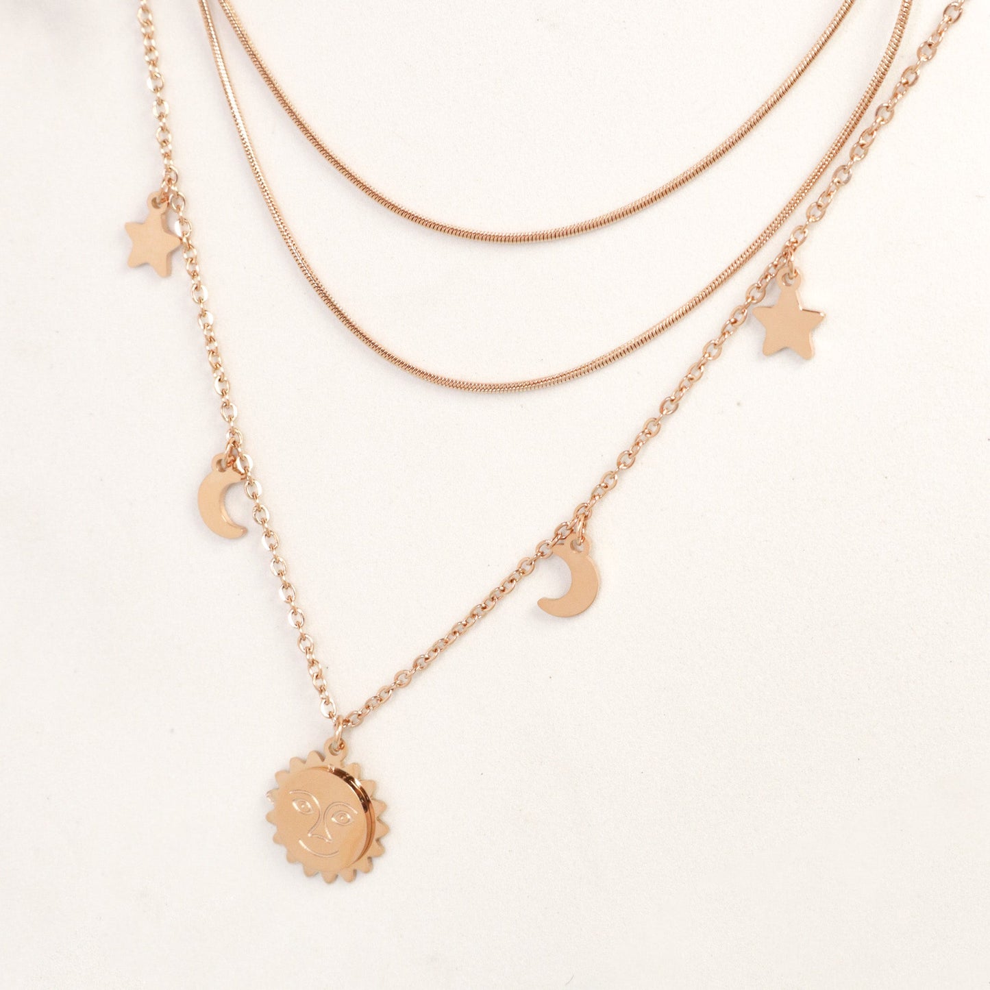 Prettiest Of All Layered Necklace - Stainless Steel