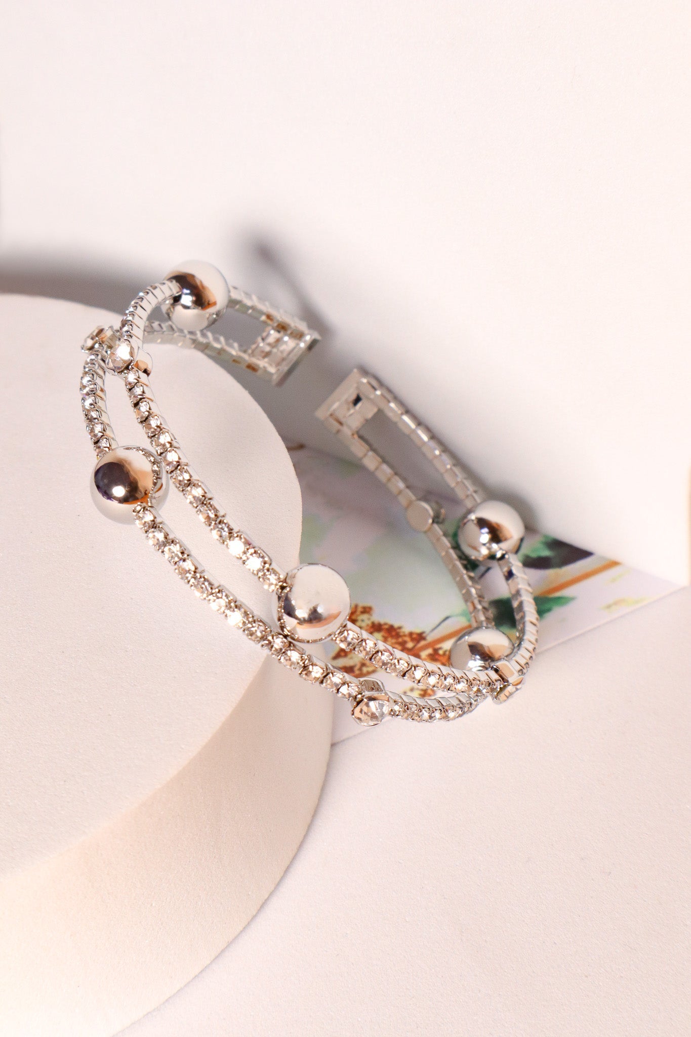 Pretty Silver Double Cuff
