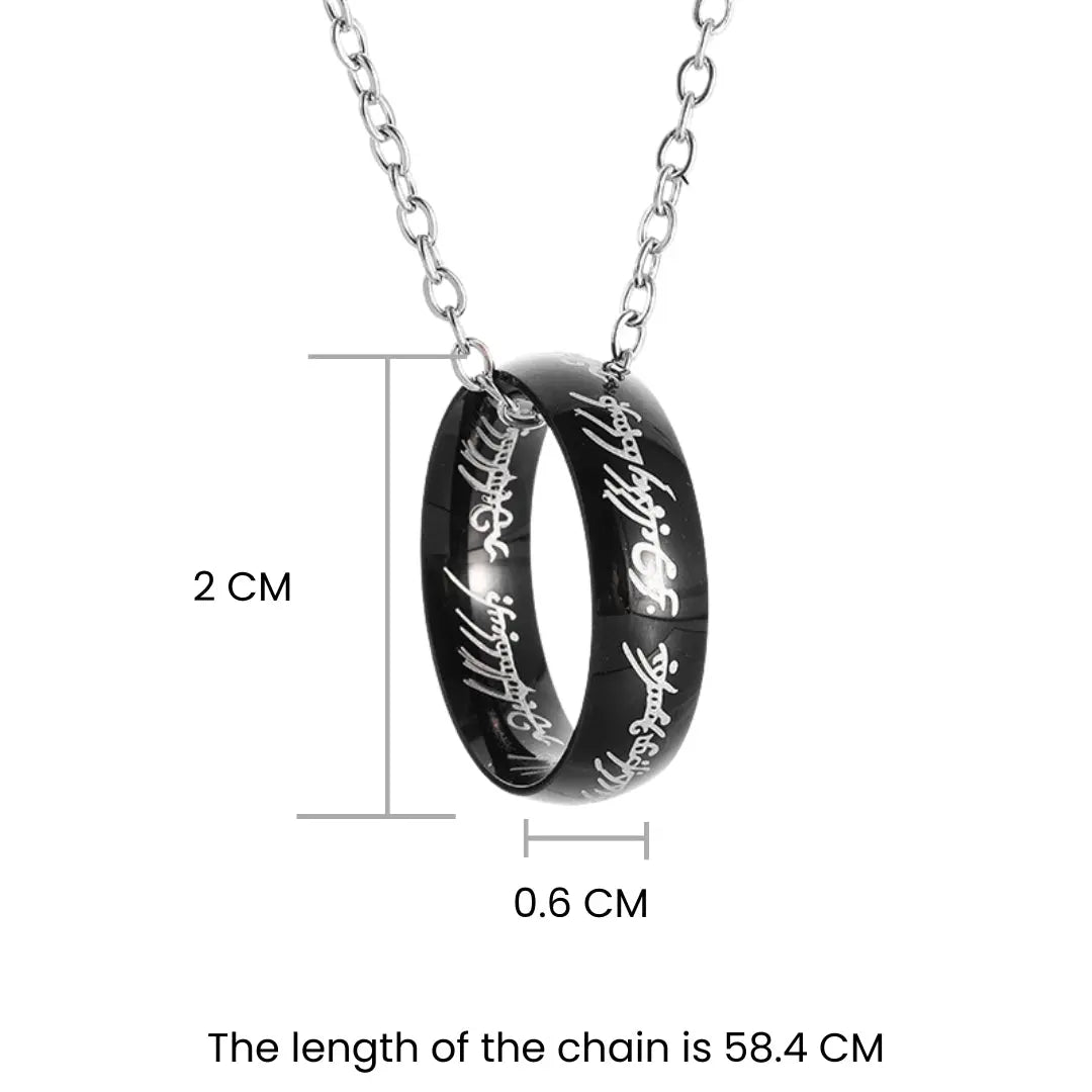 Promise Ring Chain - Black | Salty