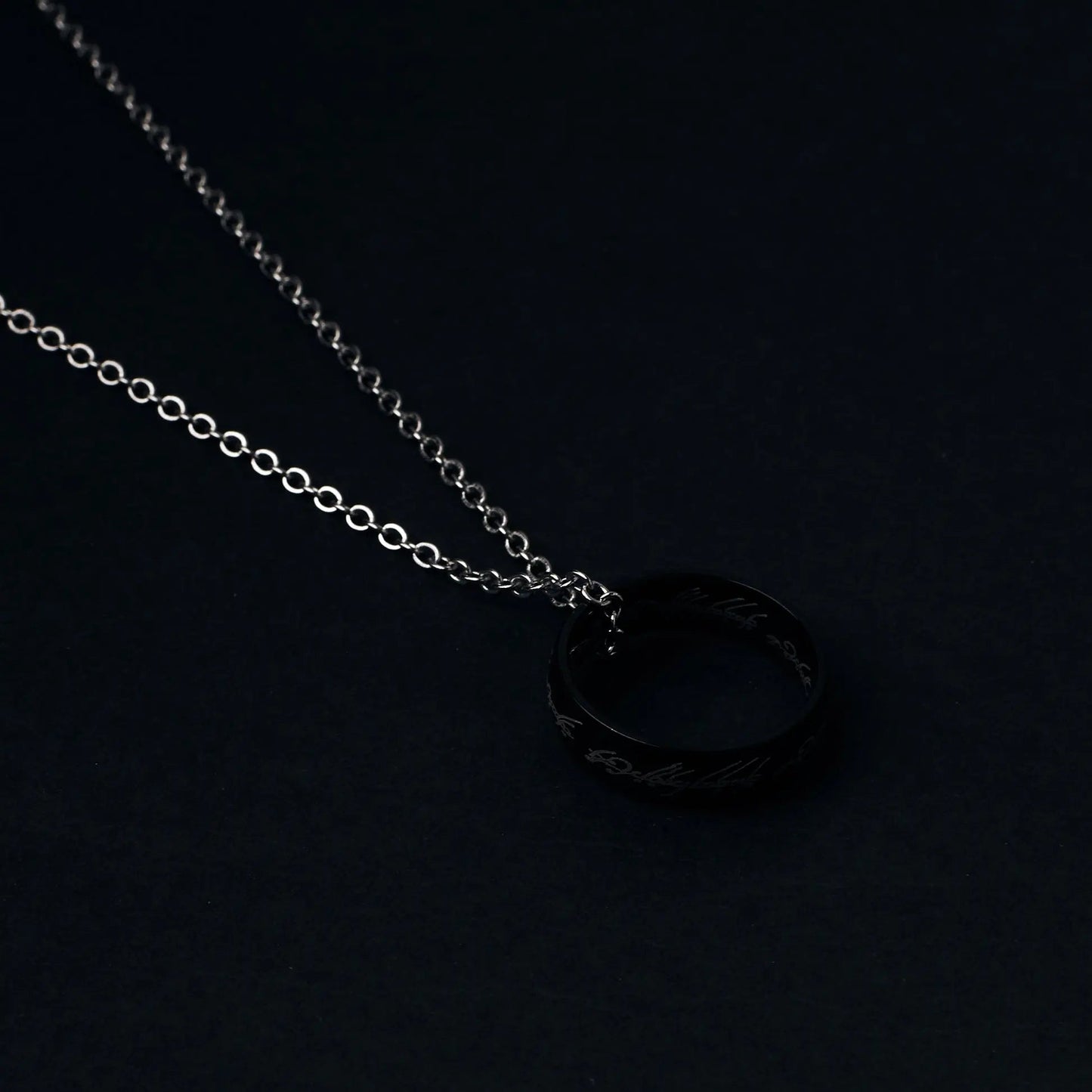 Promise Ring Chain - Black | Salty