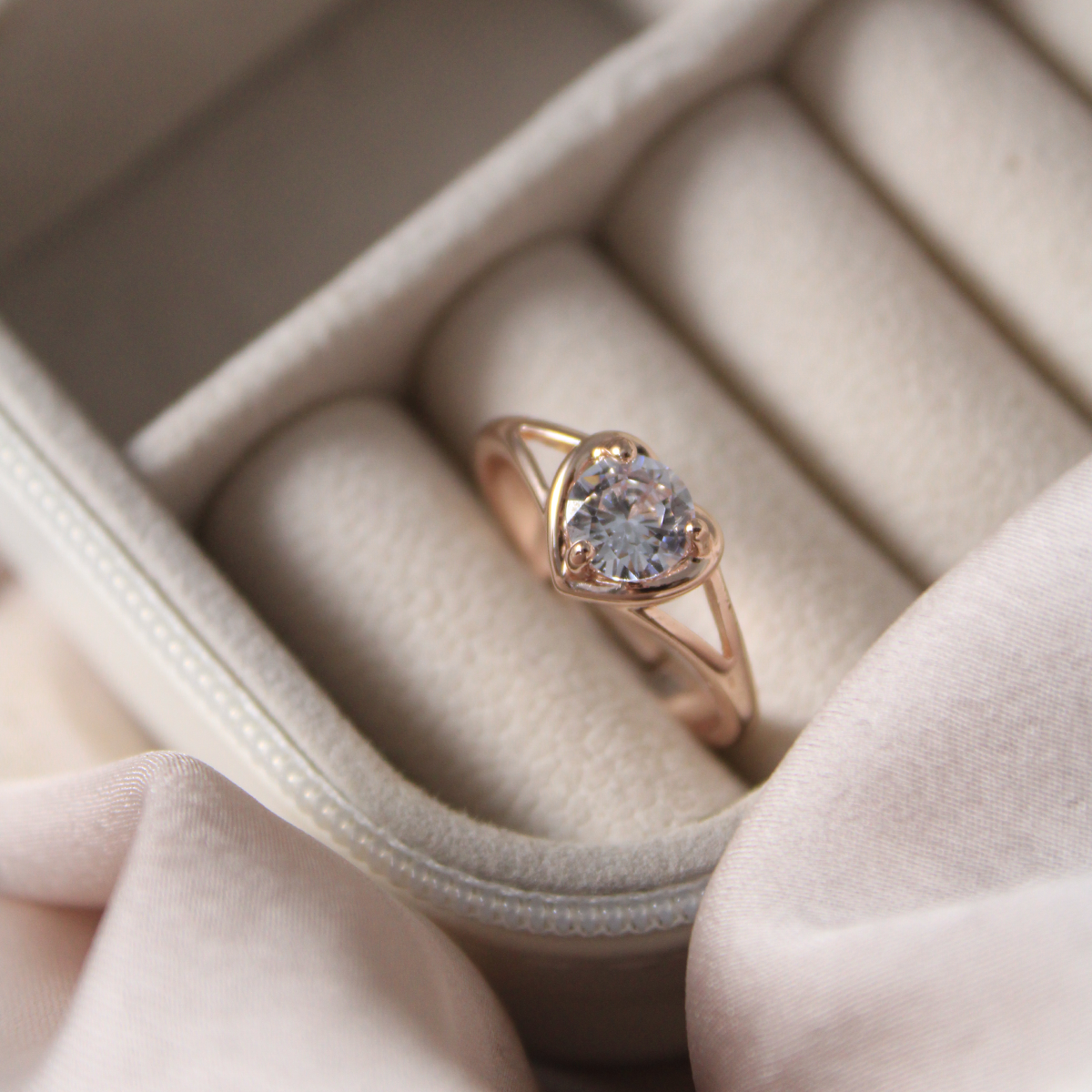 Radiant Heart Diamond Ring Salty