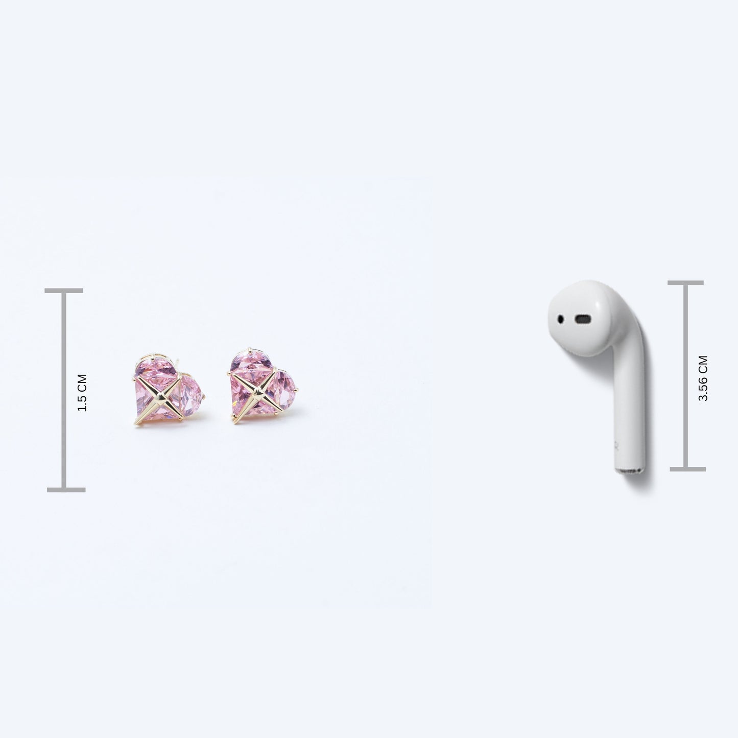 Raspberry Crystal Earrings Salty