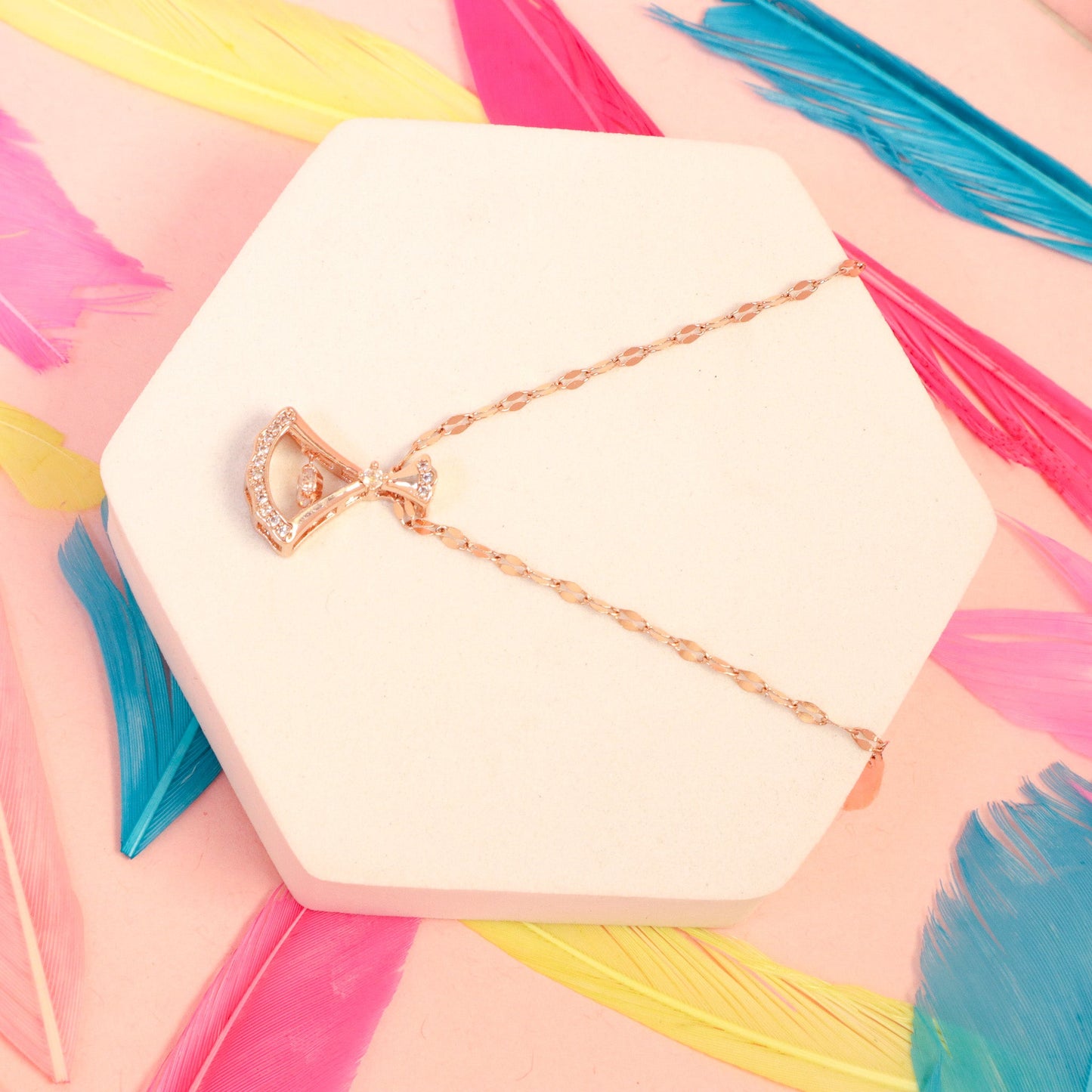 Raya Bell Rose Gold Necklace