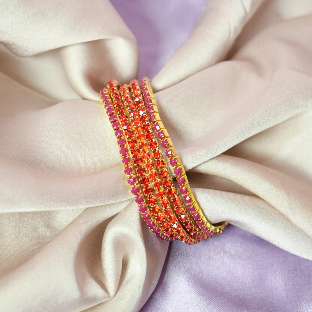 Red Ruby Affair Stackable Bands (Set of 5) Salty