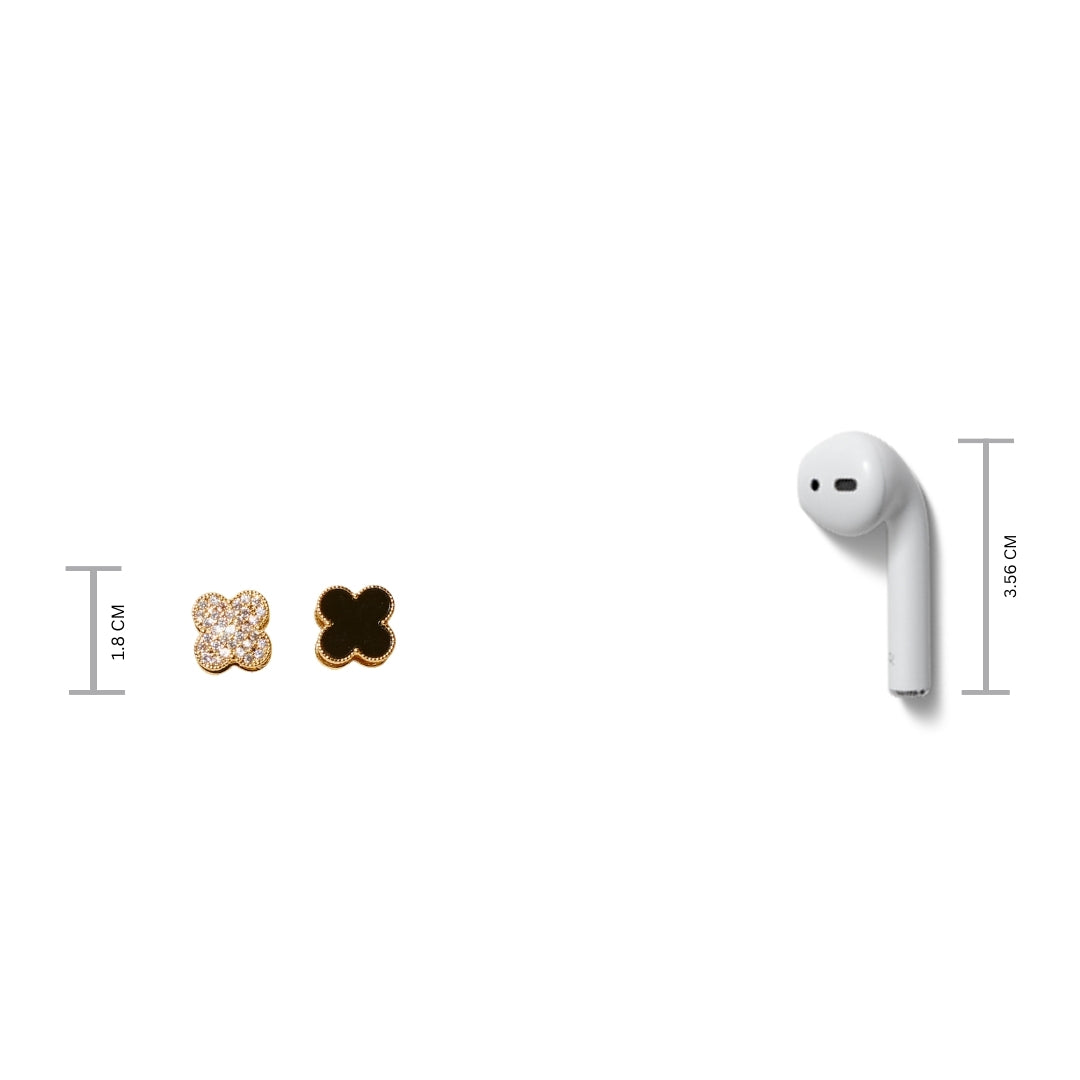 Reversible Chic Clover Studs Salty
