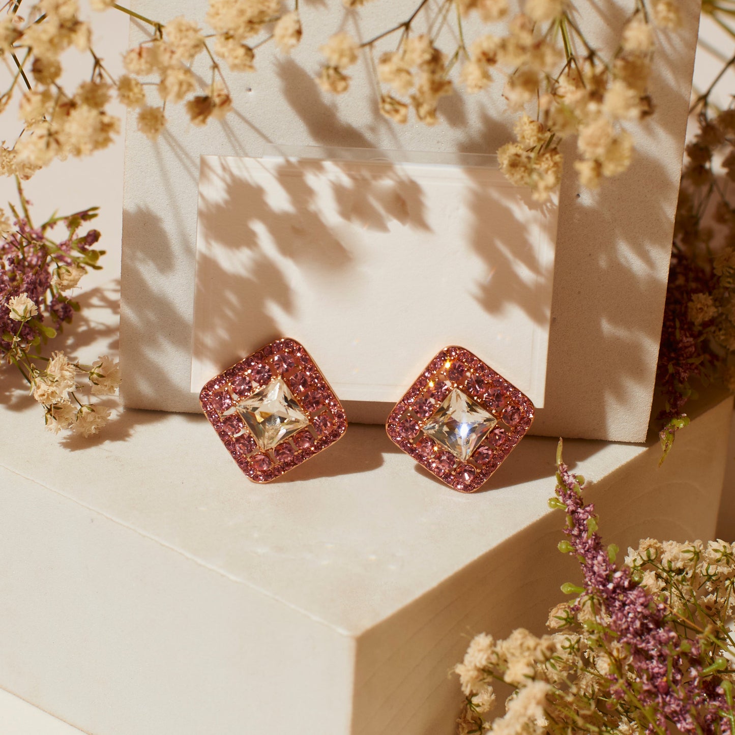 Rosette Radiance Studs Salty