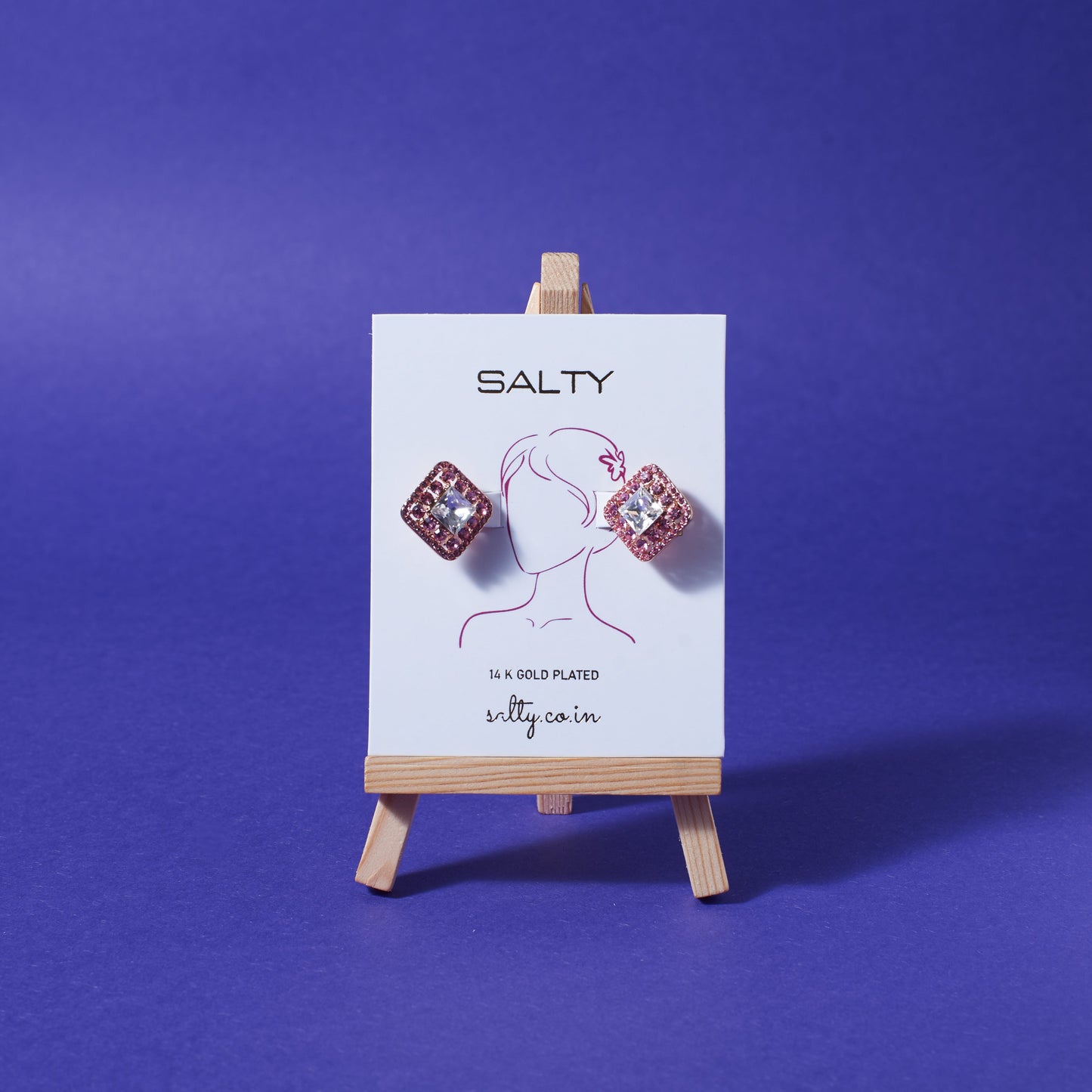Rosette Radiance Studs Salty