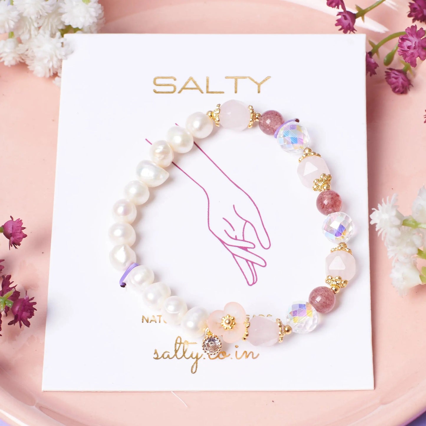 Rosy Love Affair Beaded Band | Salty