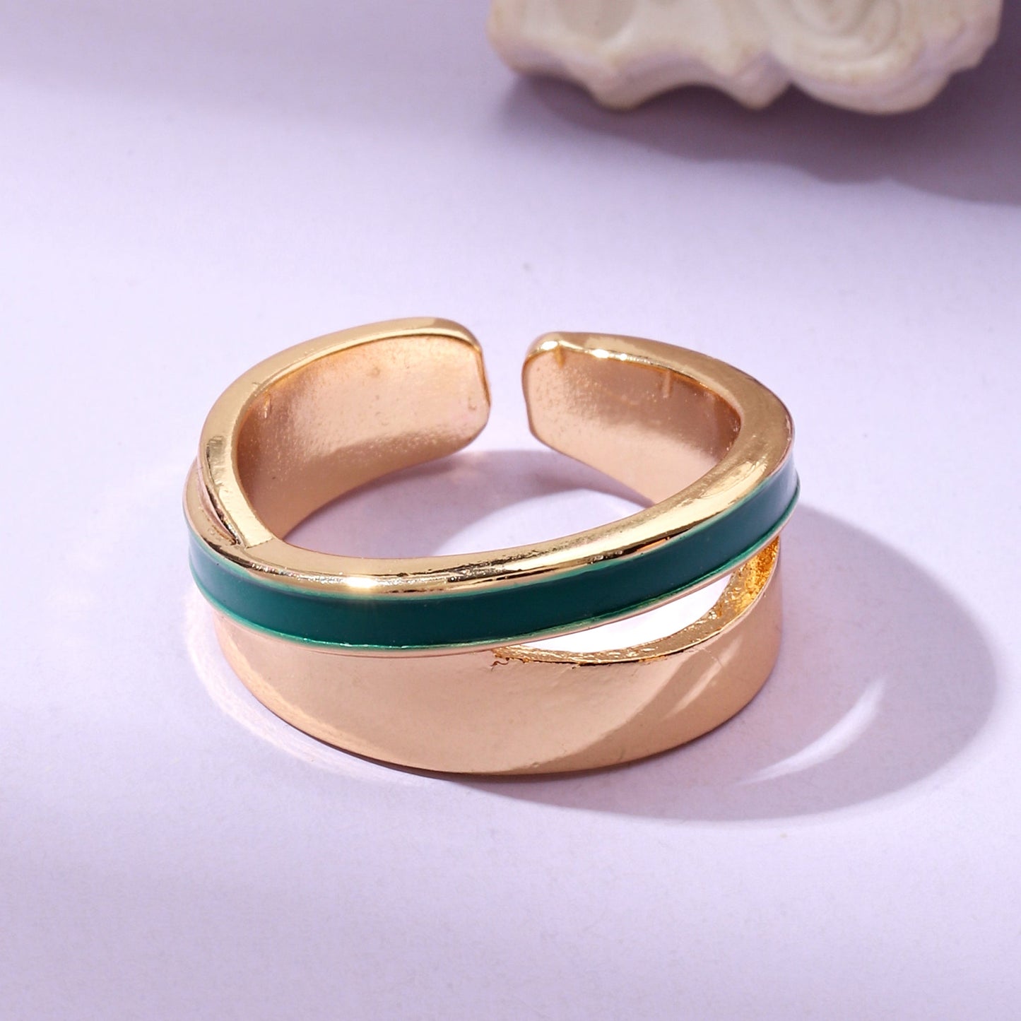 Rumi Enamel Gold Ring | Salty