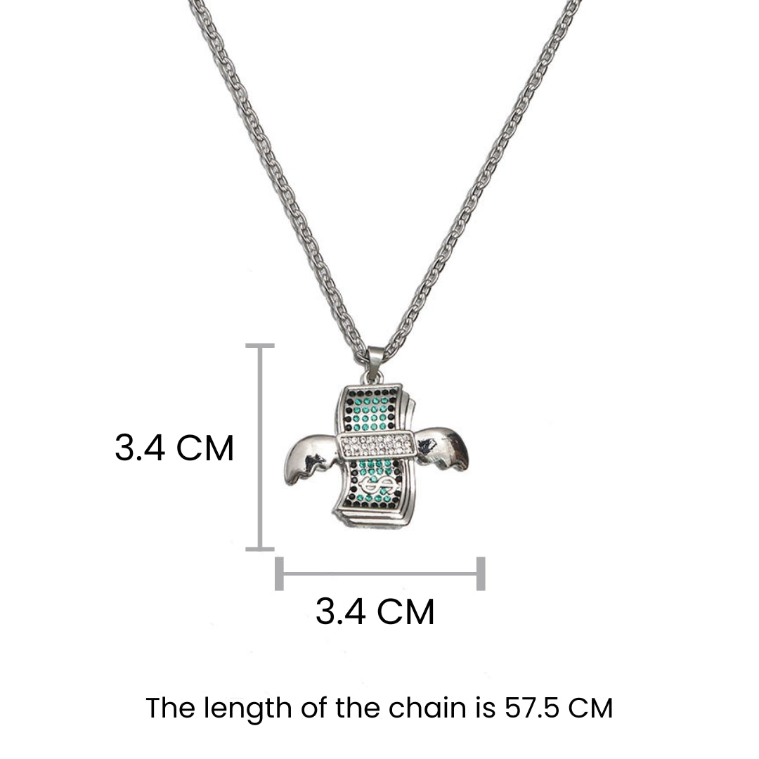 Flying Dollar Chain - Silver