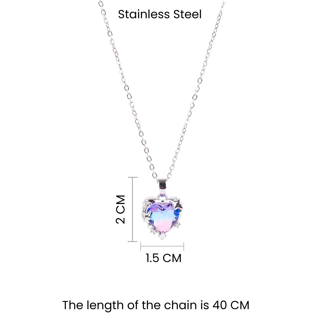 Flaming Passion Pendant - Silver