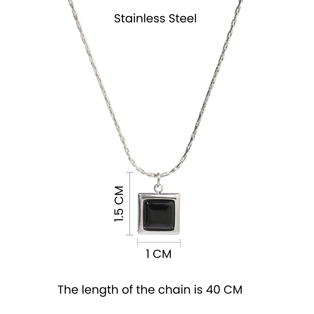 Lapis Diamond Necklace-Silver
