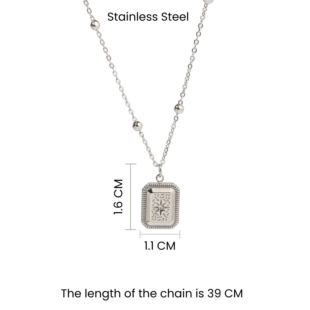 Retro Relic Silver Necklace