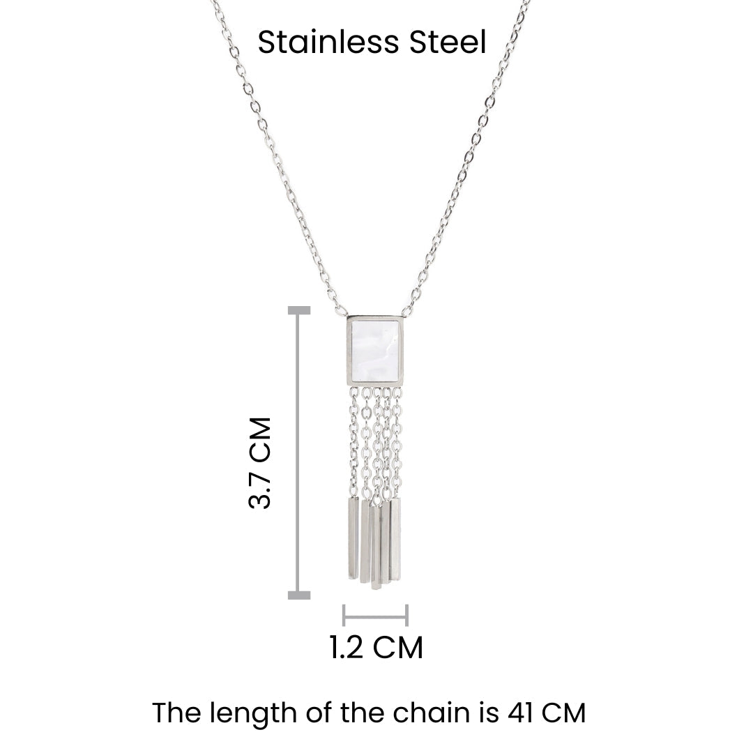 Quirky Chic Silver Necklace