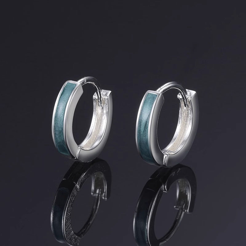 Sky Silver Hoop | Salty