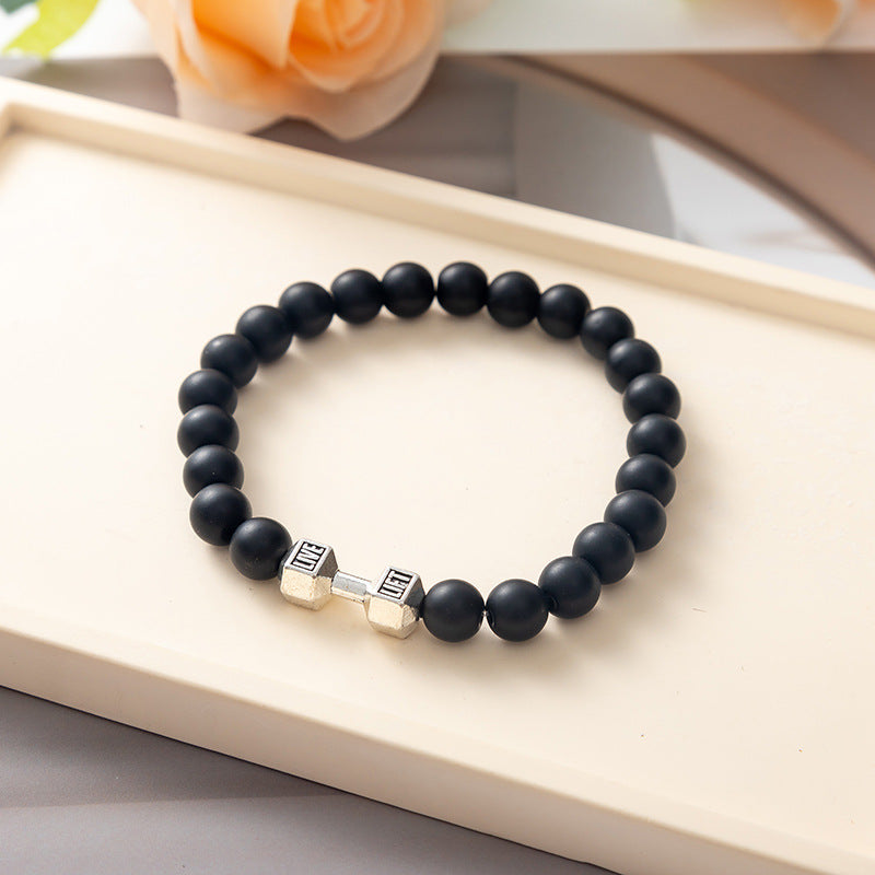 Strength Beaded Stone Band - Silver | Salty