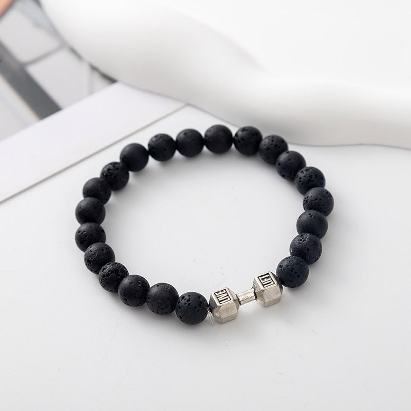 Strength Beaded Stone Band - Silver | Salty