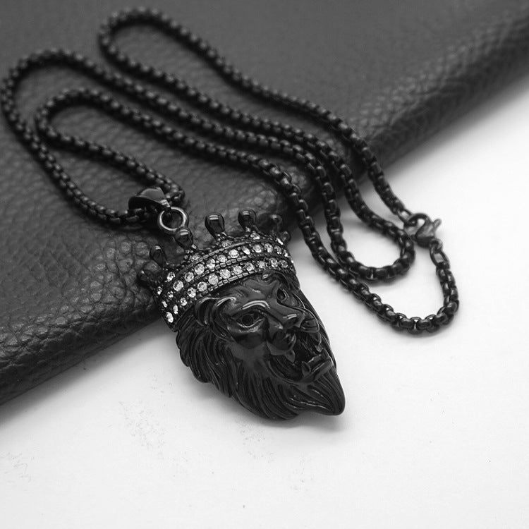 Leo Black King Pendant | Salty