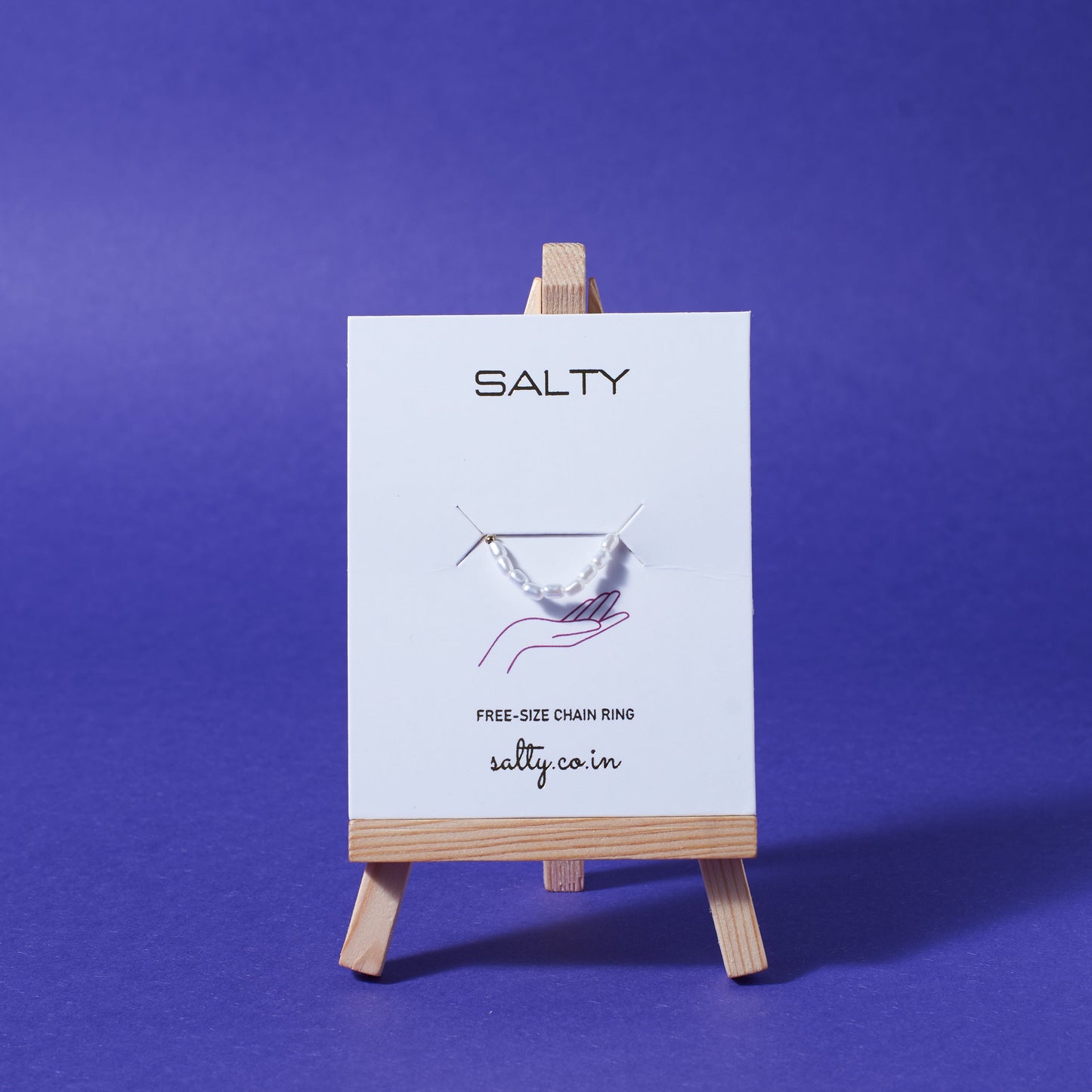 Pearlescent Chain Ring Salty