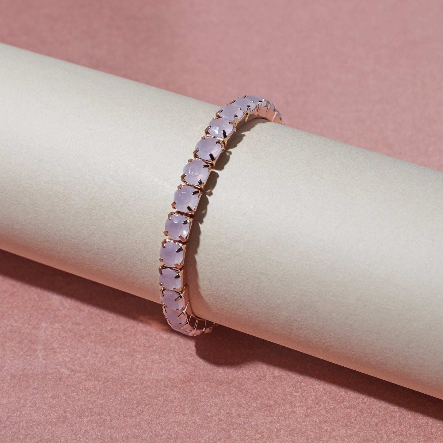 Rose Tint Stretchable Tennis Band | Salty