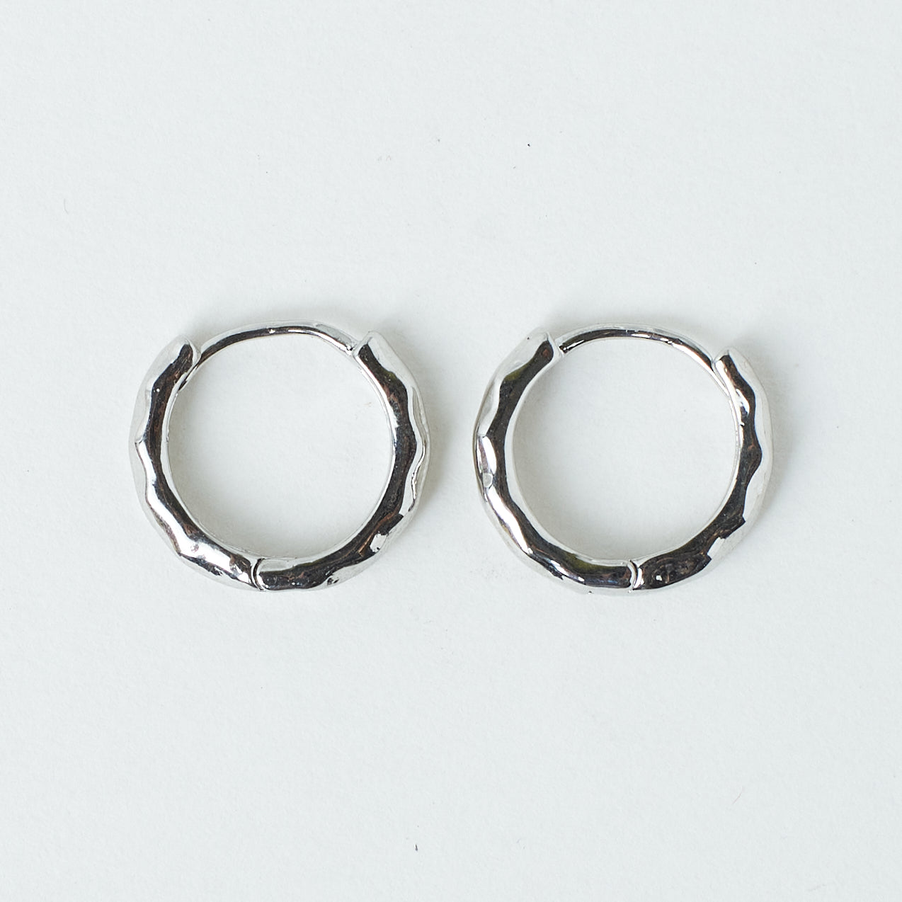 Silver Edge Hoop | Salty