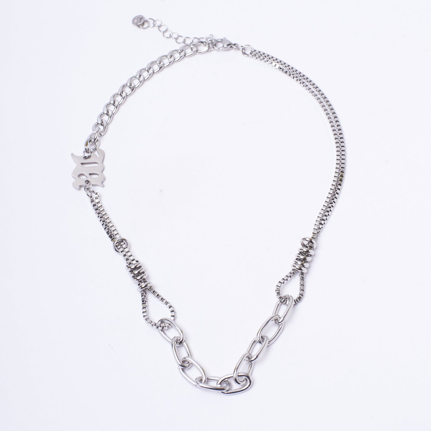 Cryptic Rune Silver Chain | Salty
