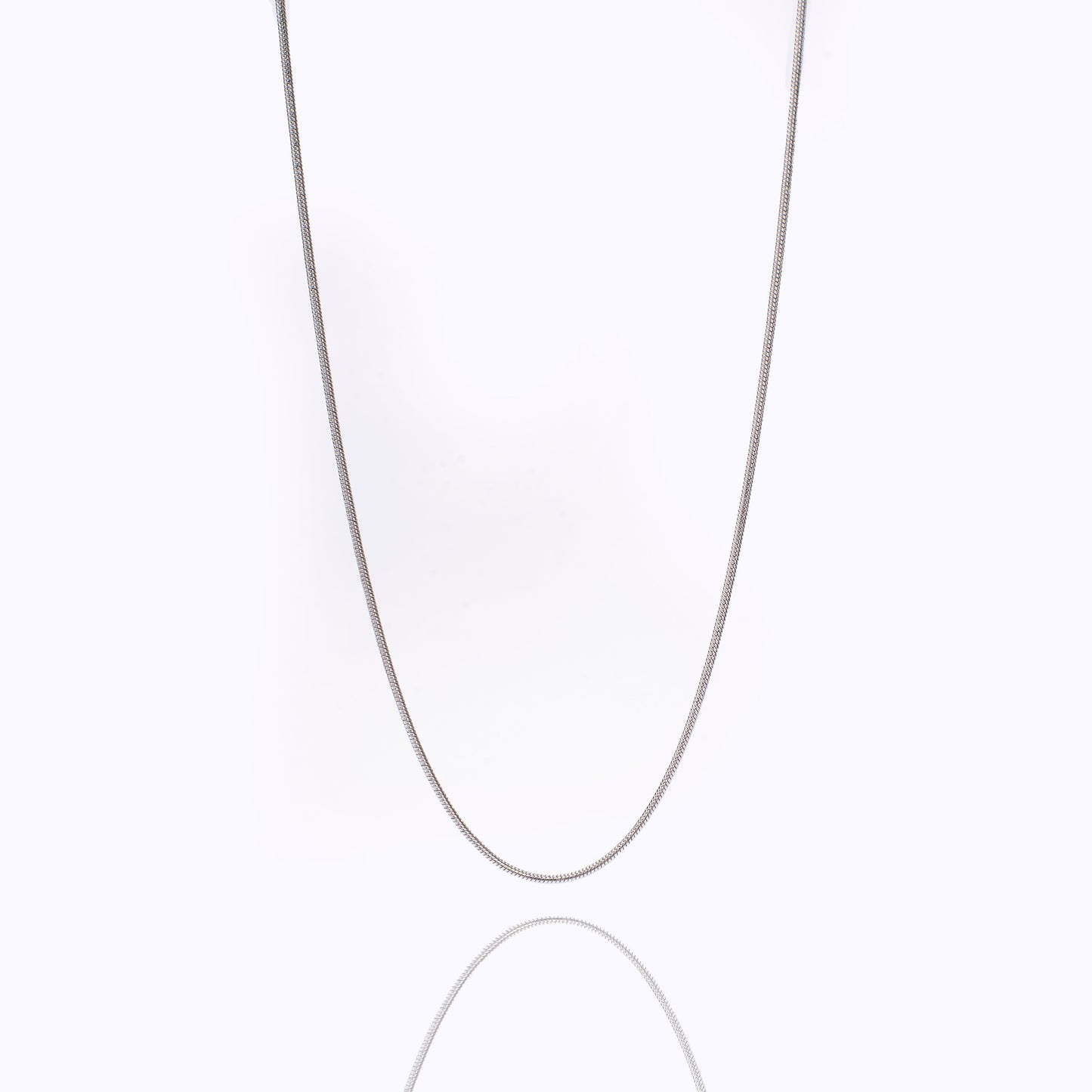 Round Snake Silver Chain | Salty