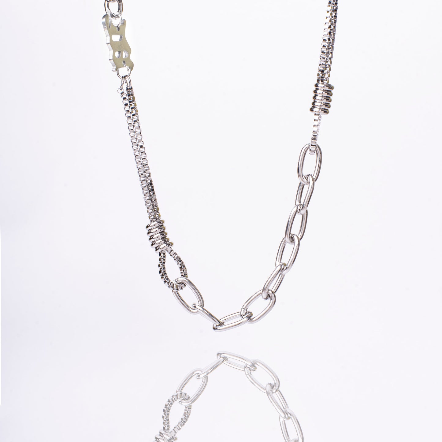 Cryptic Rune Silver Chain | Salty