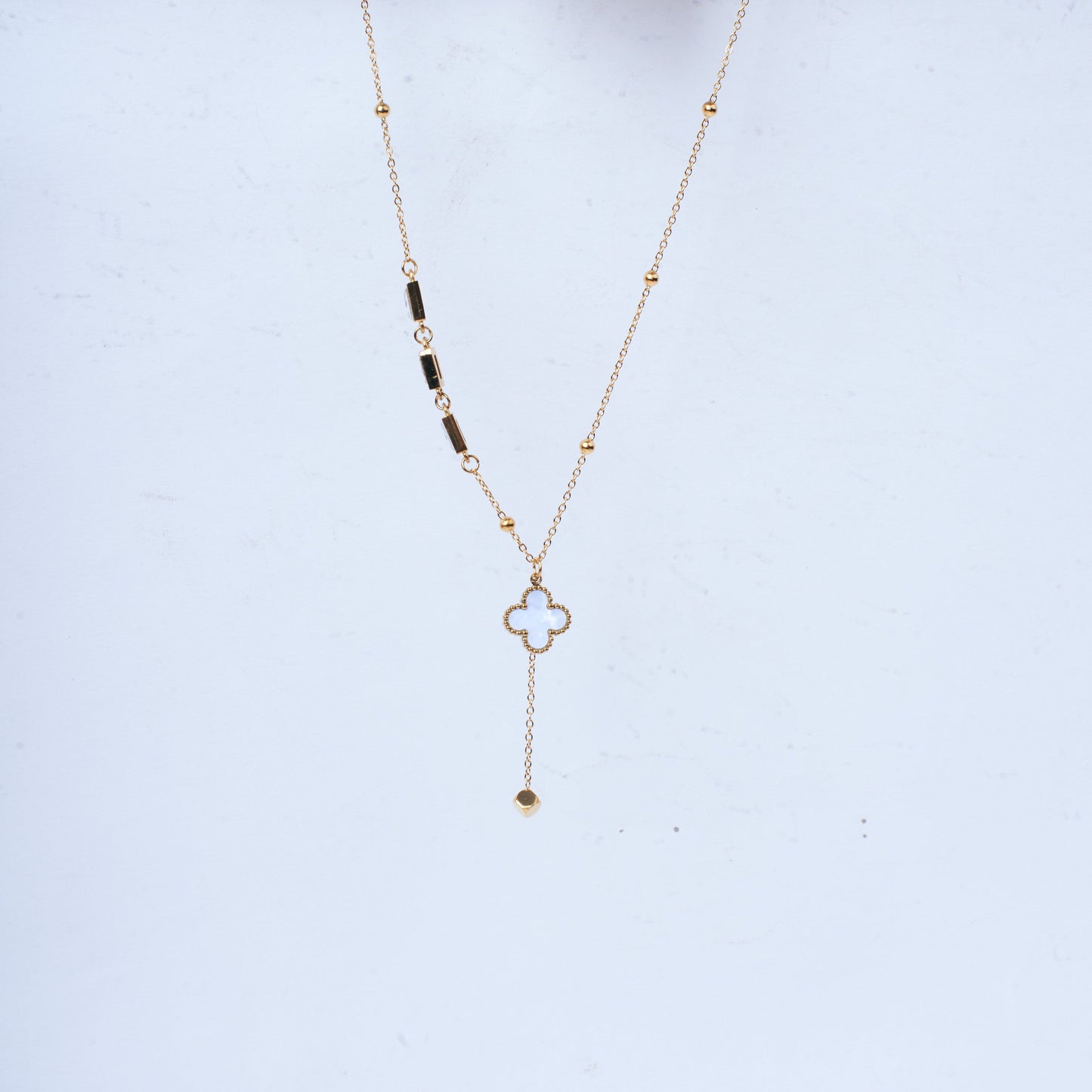 Midnight Leaf Gold Necklace