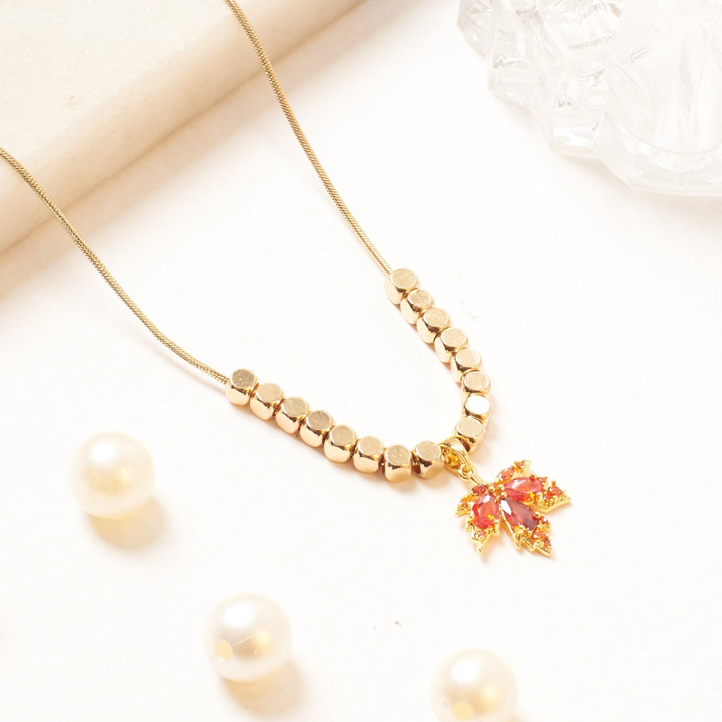 Scarlet Swirl Necklace