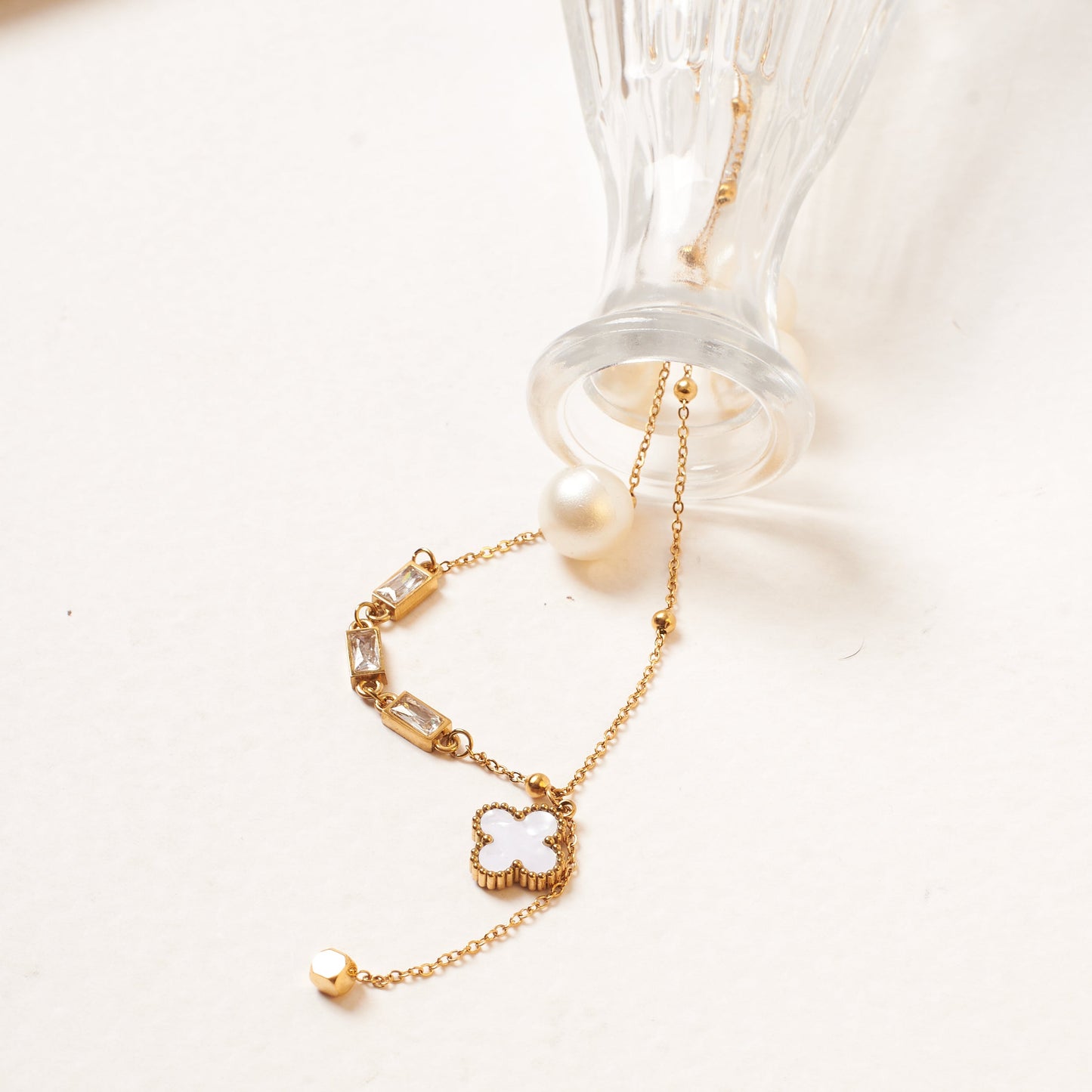 Midnight Leaf Gold Necklace
