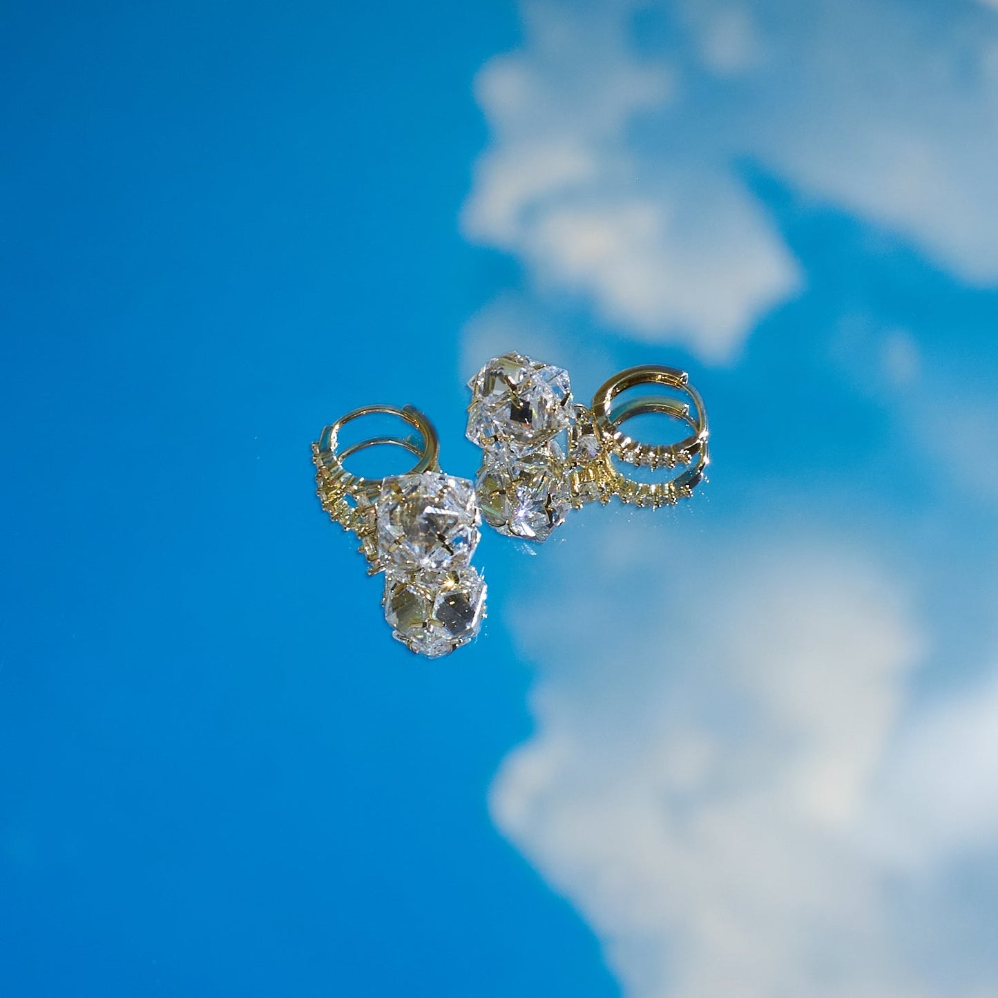 Diamond Tulip Twirl Earrings Salty