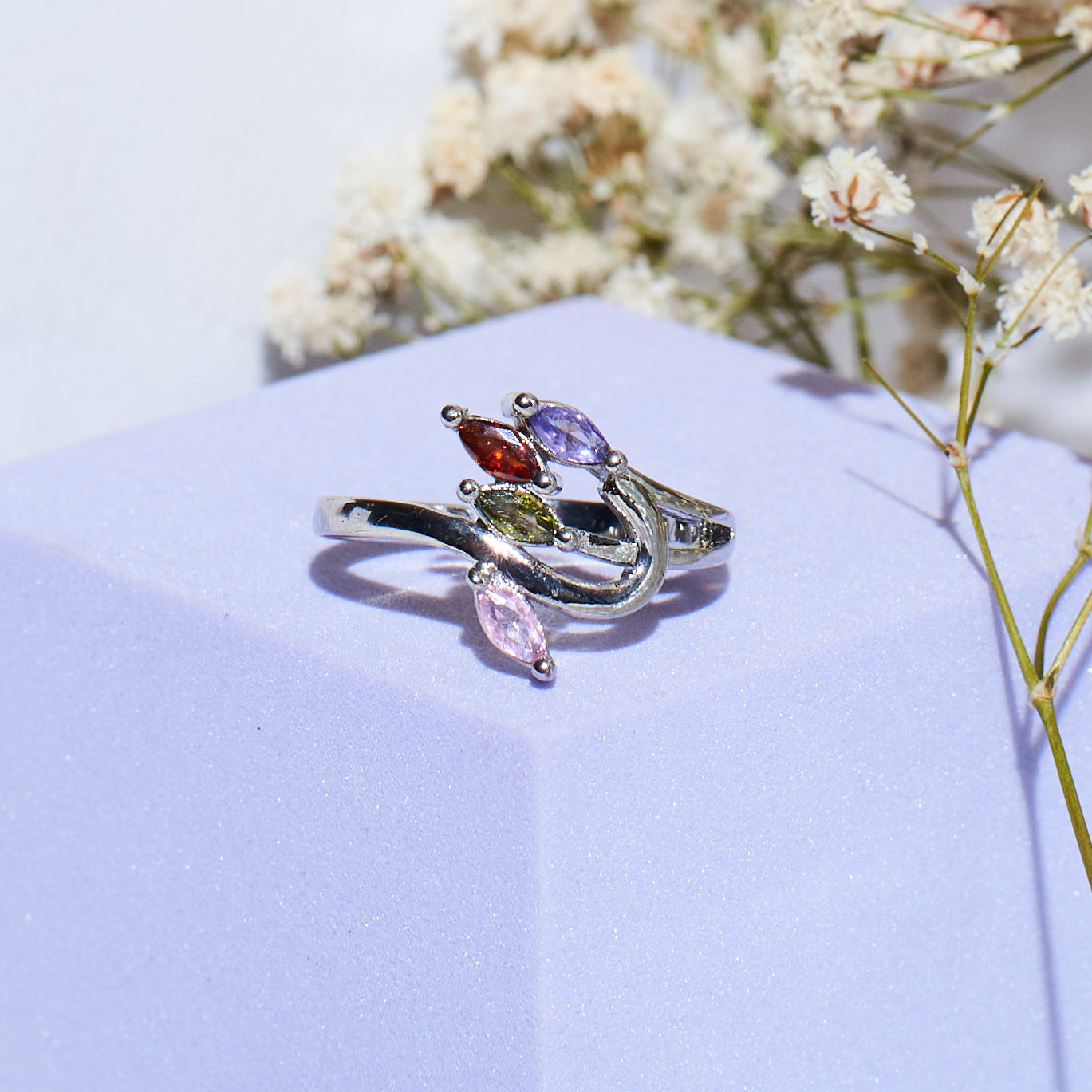 Silver Petal Bloom Ring | Salty