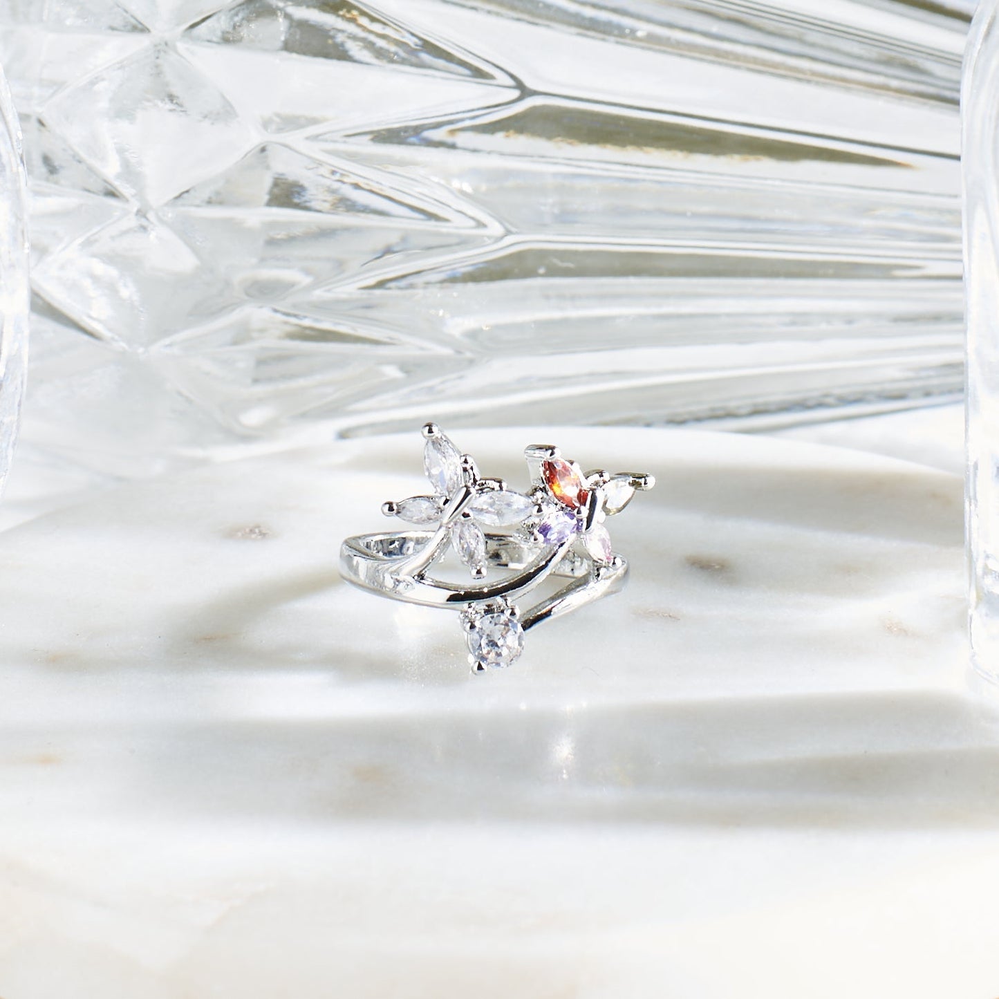 Mystic Floral Radiance Ring | Salty