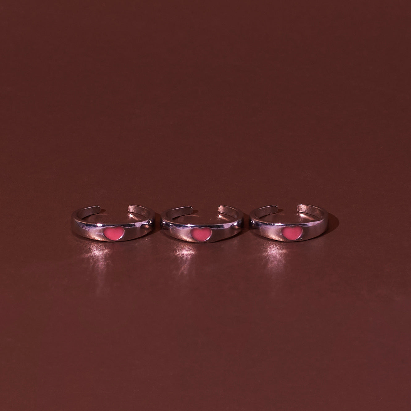 Glow in the Dark Pink Heart Ring Salty