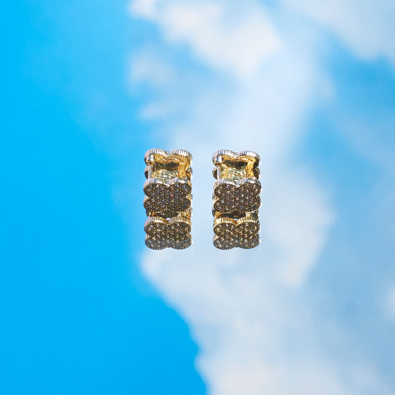Reversible Chic Clover Studs Salty