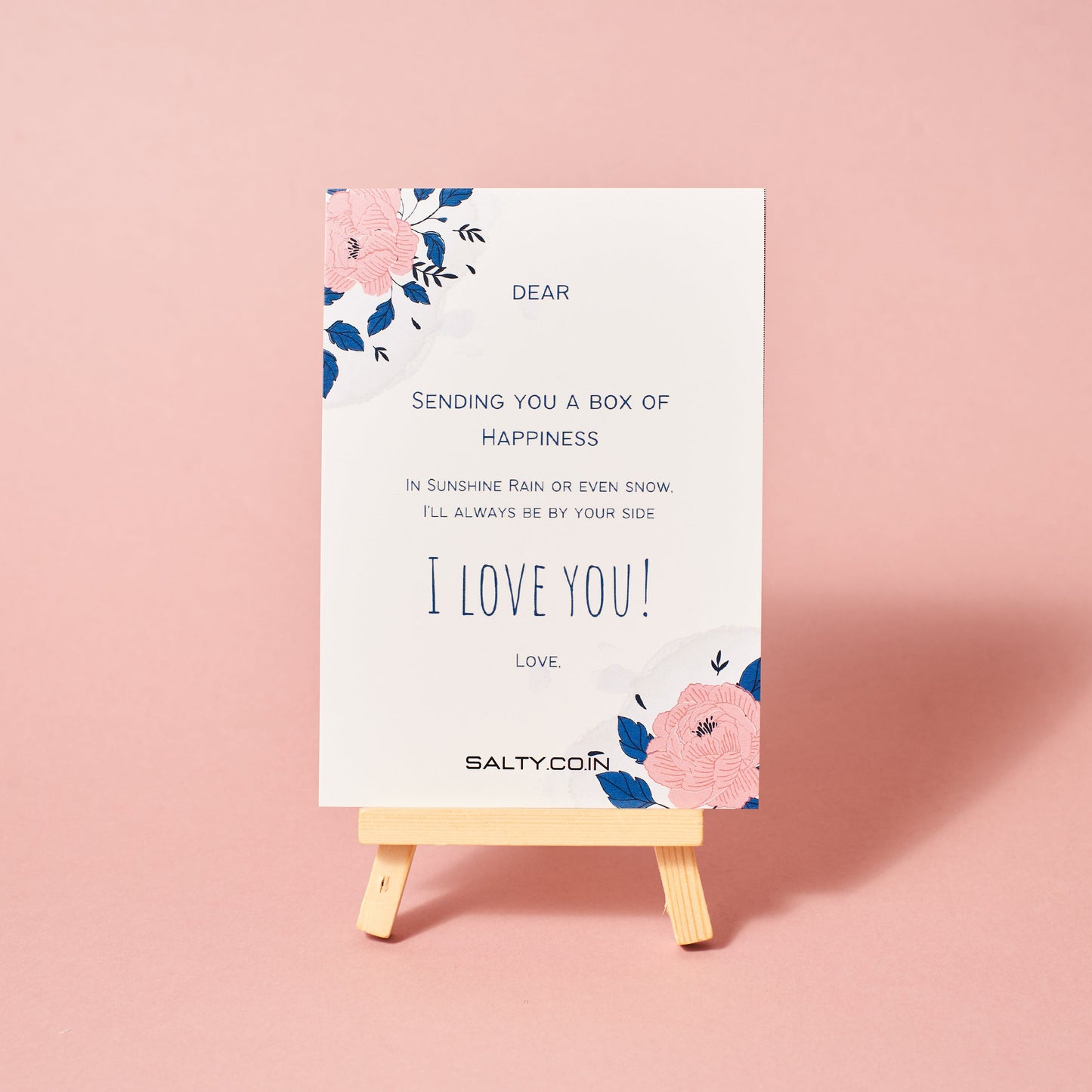 Token of Love Jewellery Gift Box for Her with Personalised Card Salty