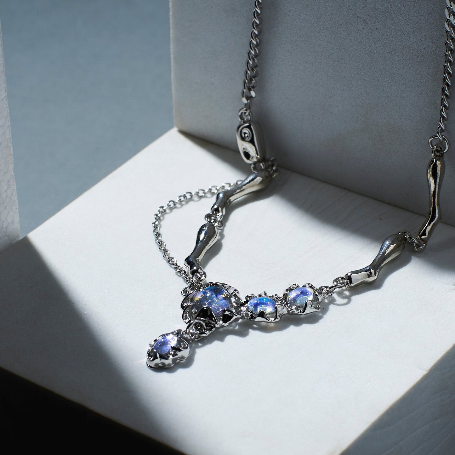 Elite Adorn Silver Necklace Salty Alpha