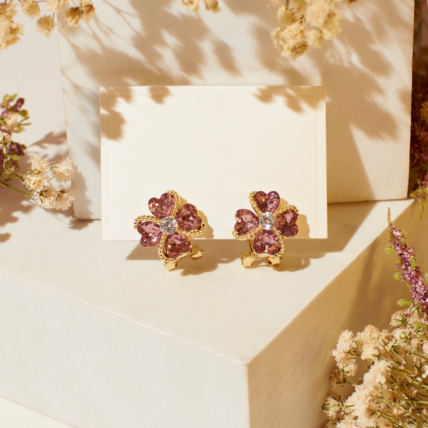 Diamond Daisy Earrings Salty