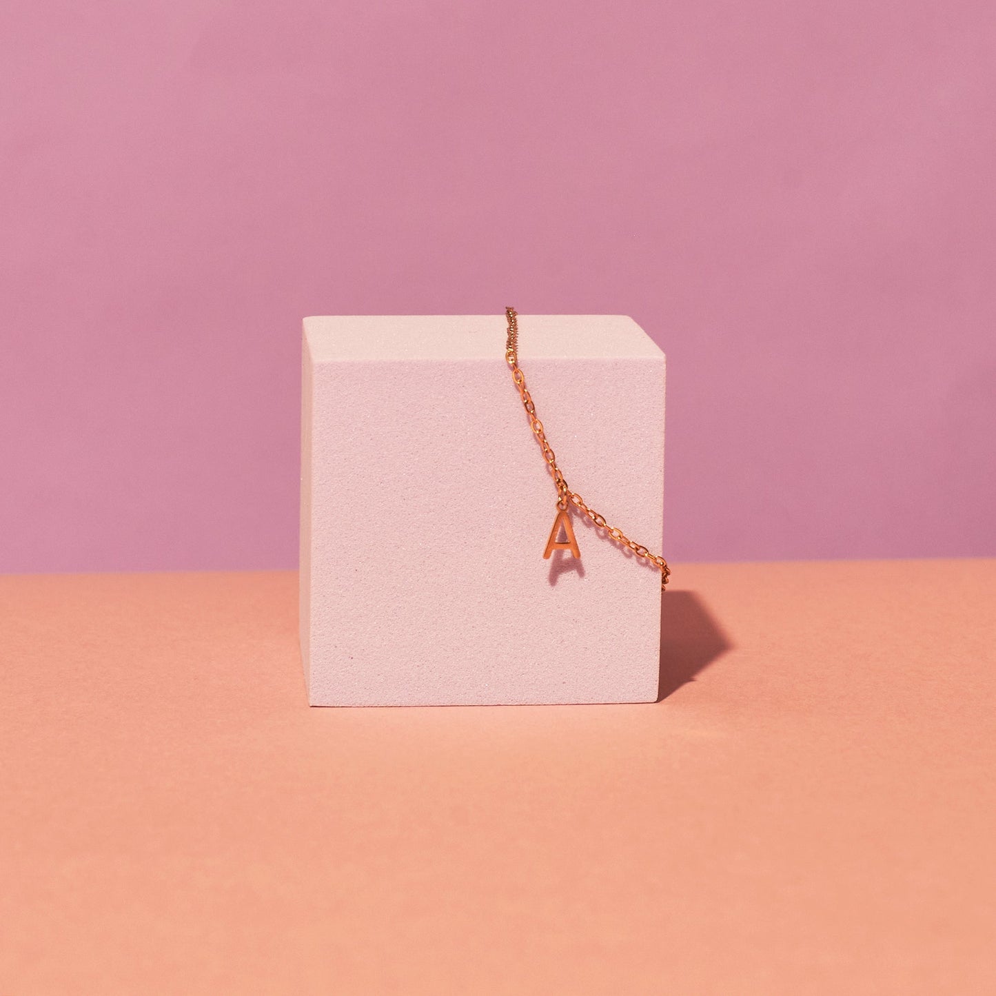 18K Gold Plated Personalized Initial Bracelet Salty