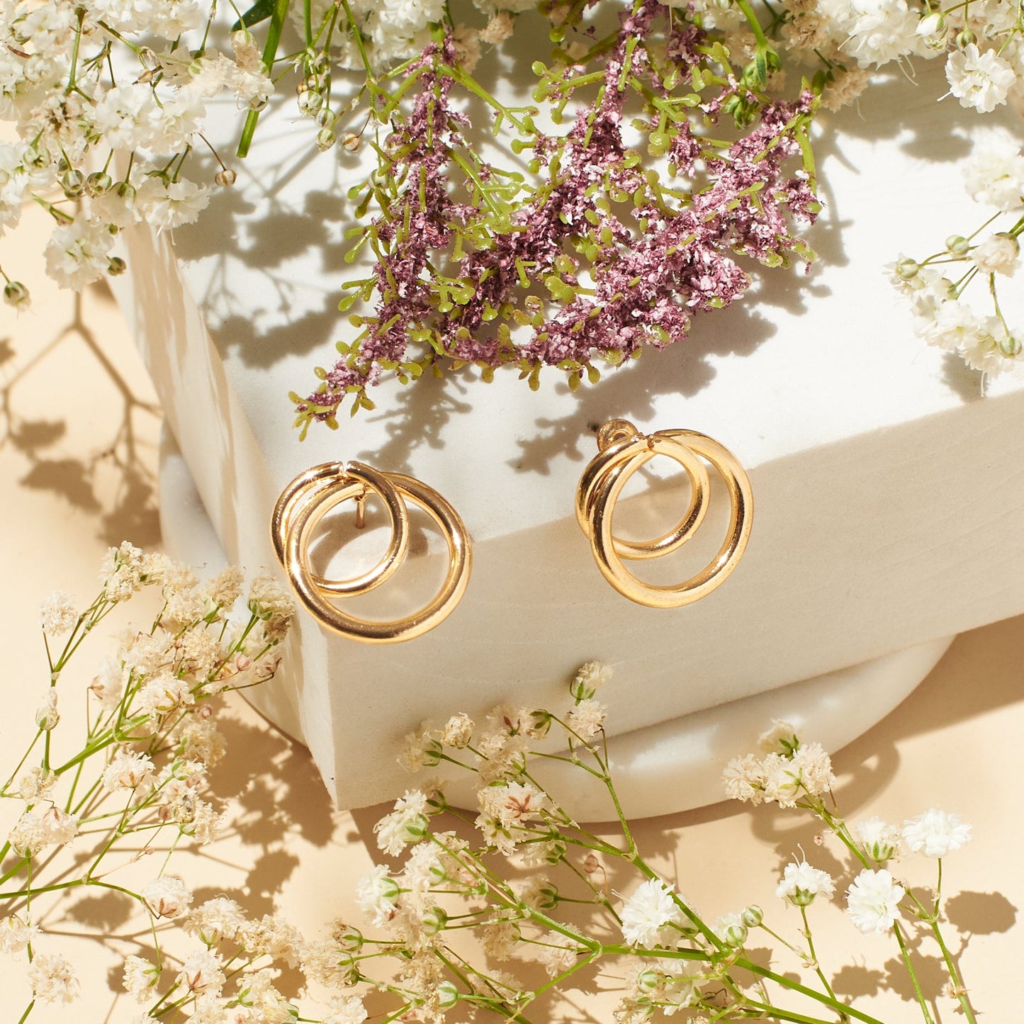 Pixie Golden Hoops Salty