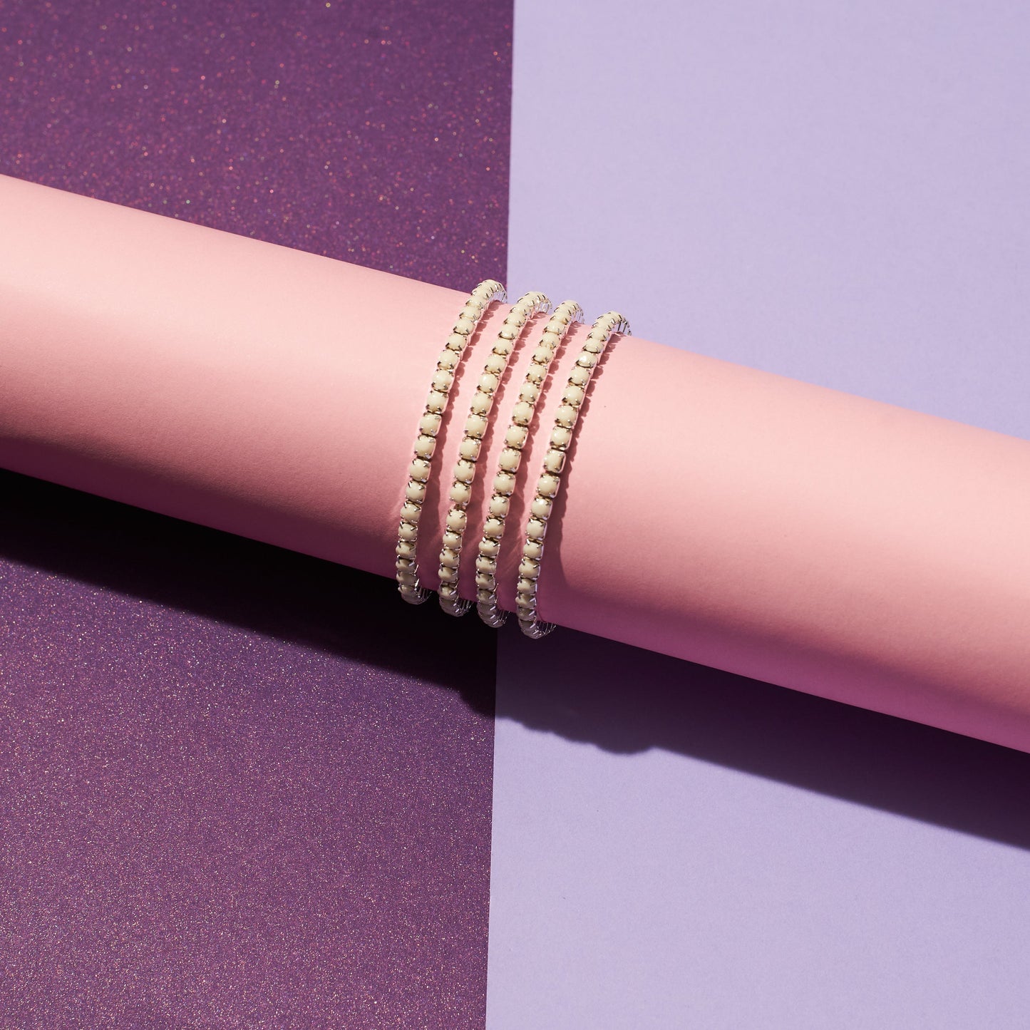 Set of 4 Subtle Shades Stretchable Band | Salty