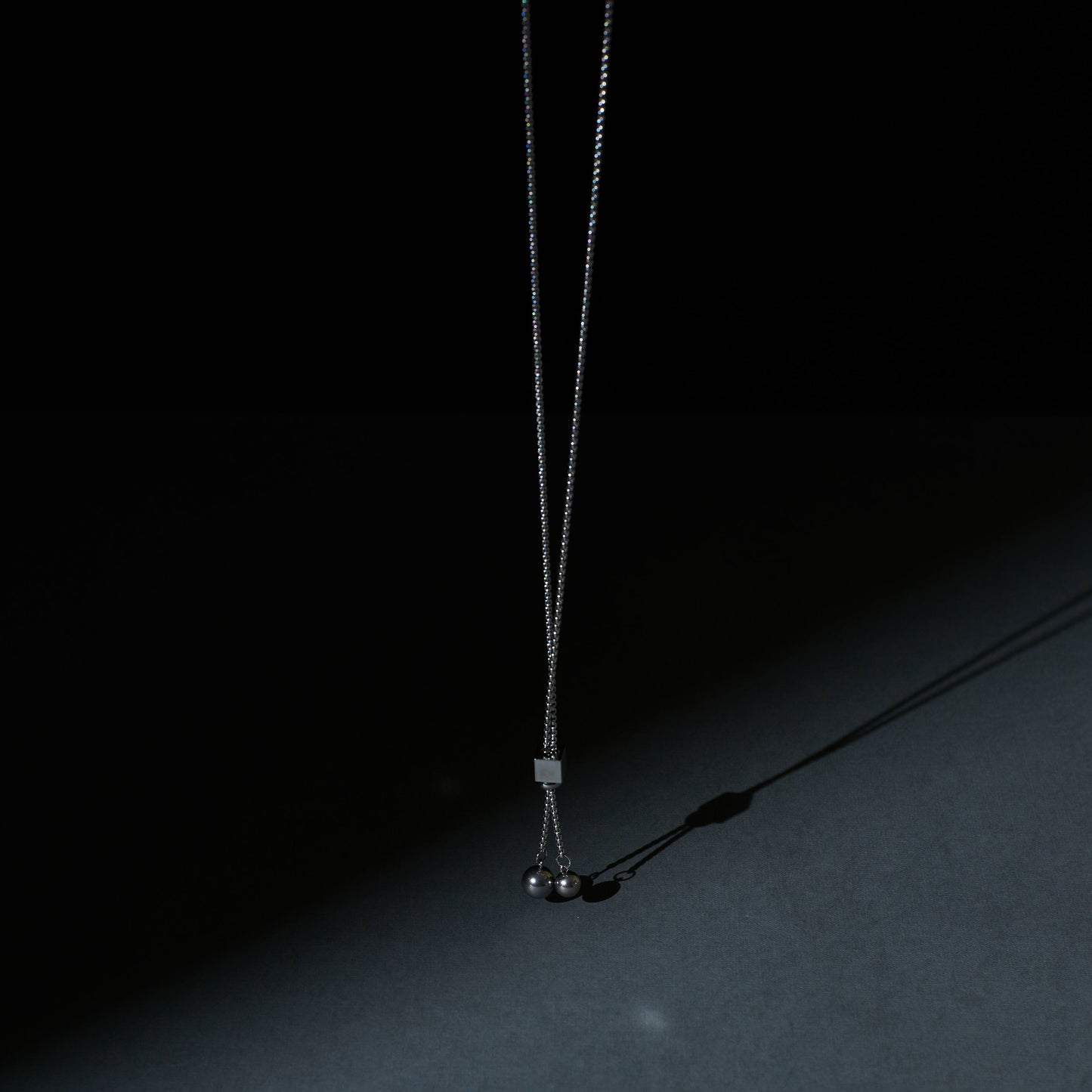 Satin Silver Tassel Chain Salty