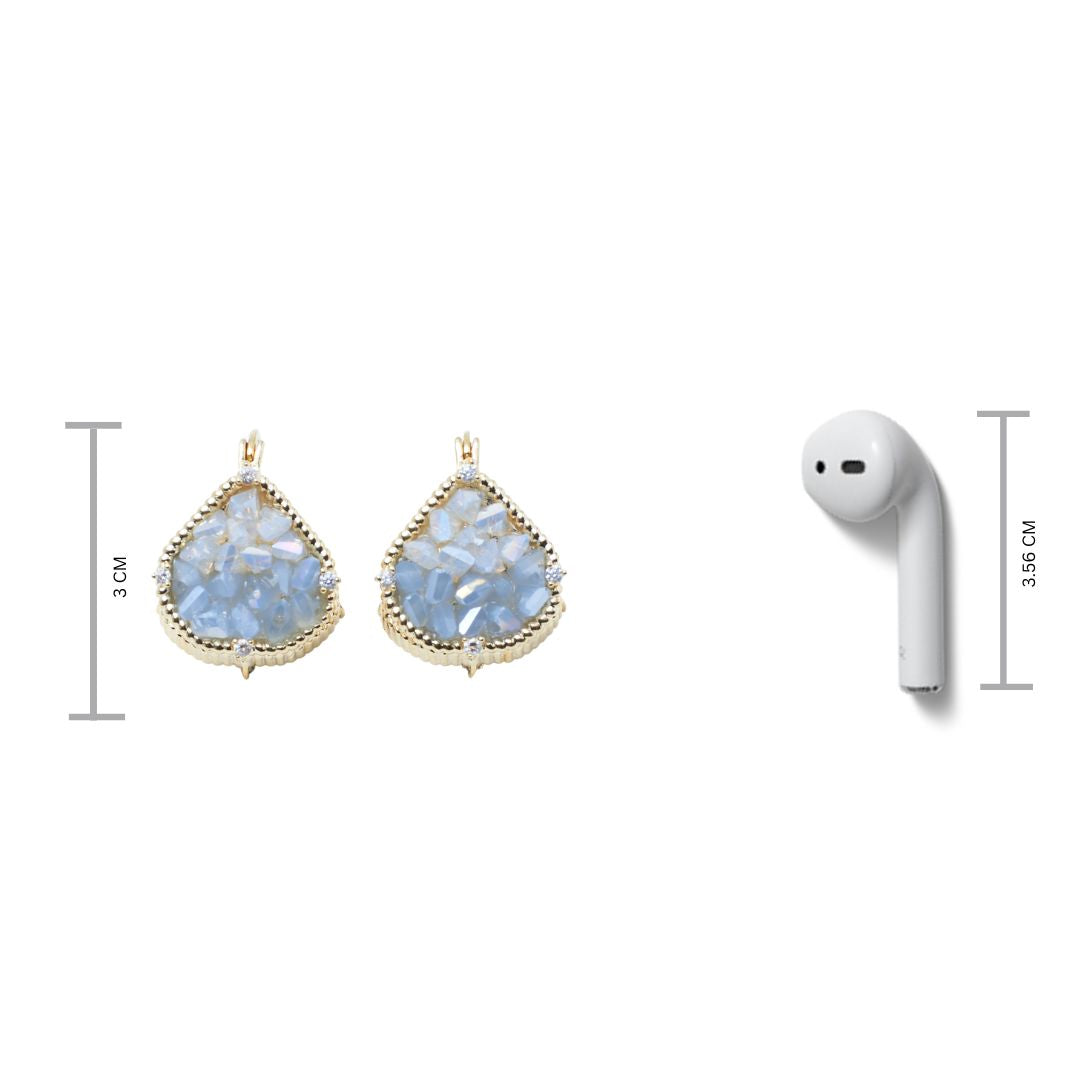 Seeker's Elegance Earrings - Grey Salty