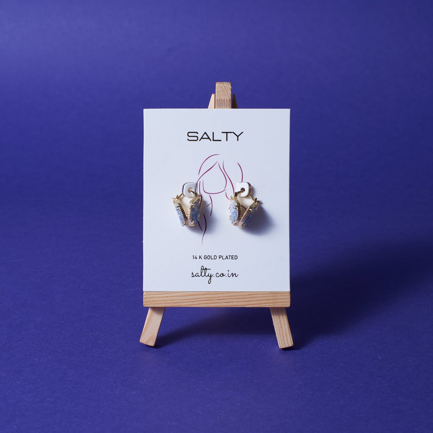 Seeker's Elegance Earrings - Grey Salty