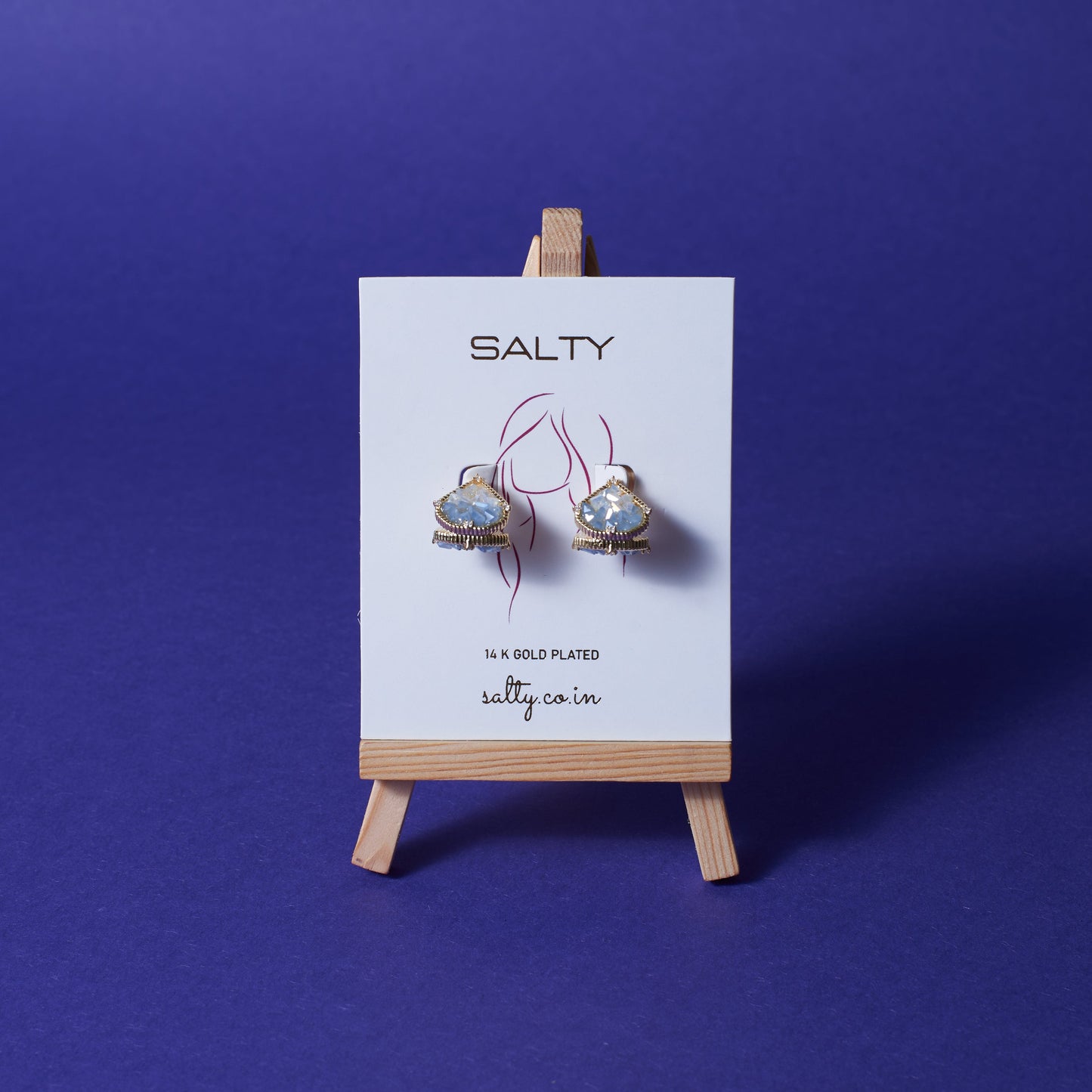 Seeker's Elegance Earrings - Grey Salty