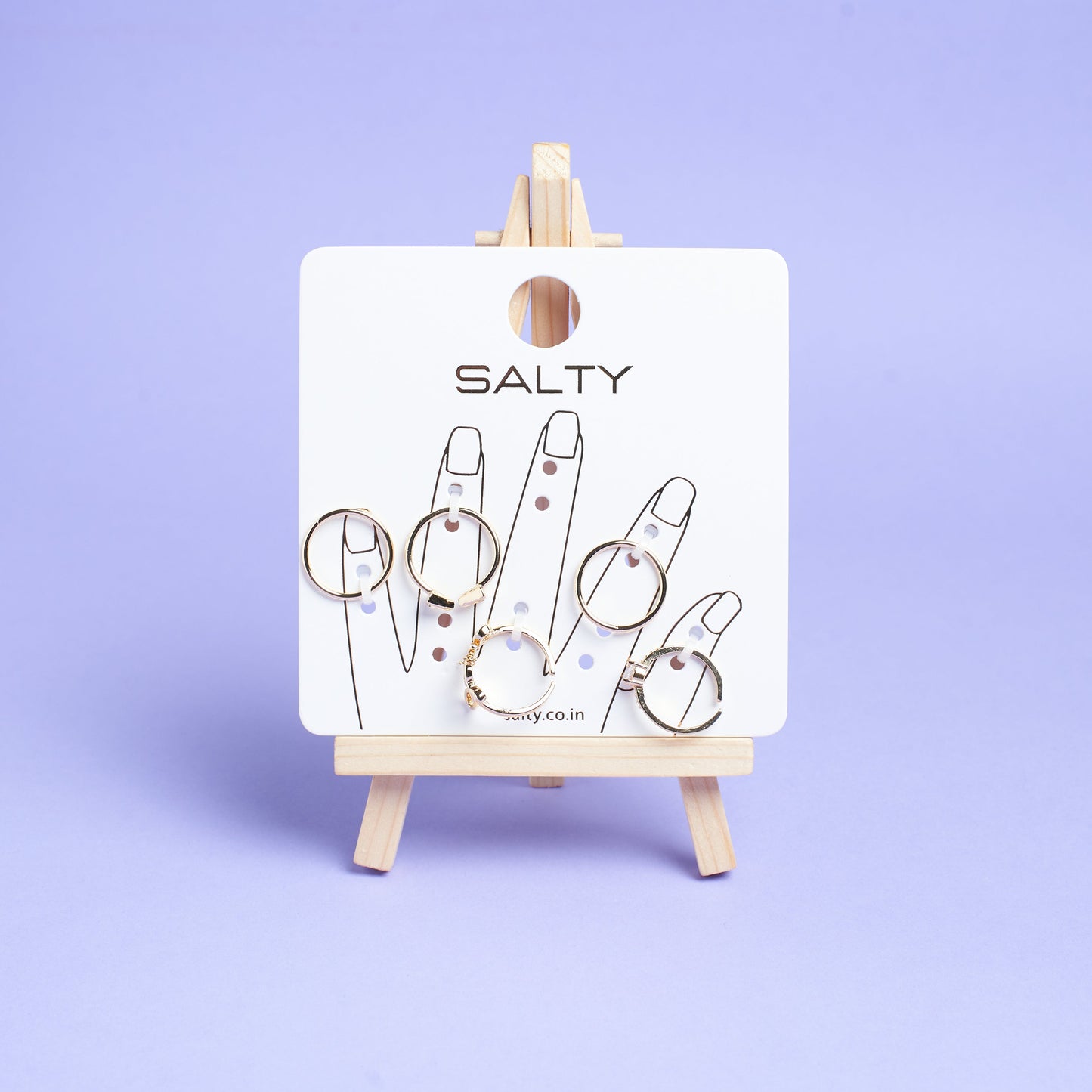 Set Of 5 Alexa Rings | Salty