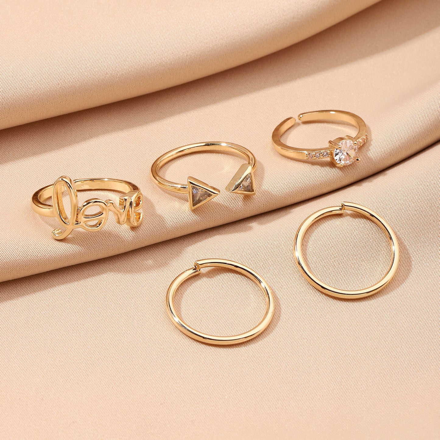 Set Of 5 Alexa Rings | Salty