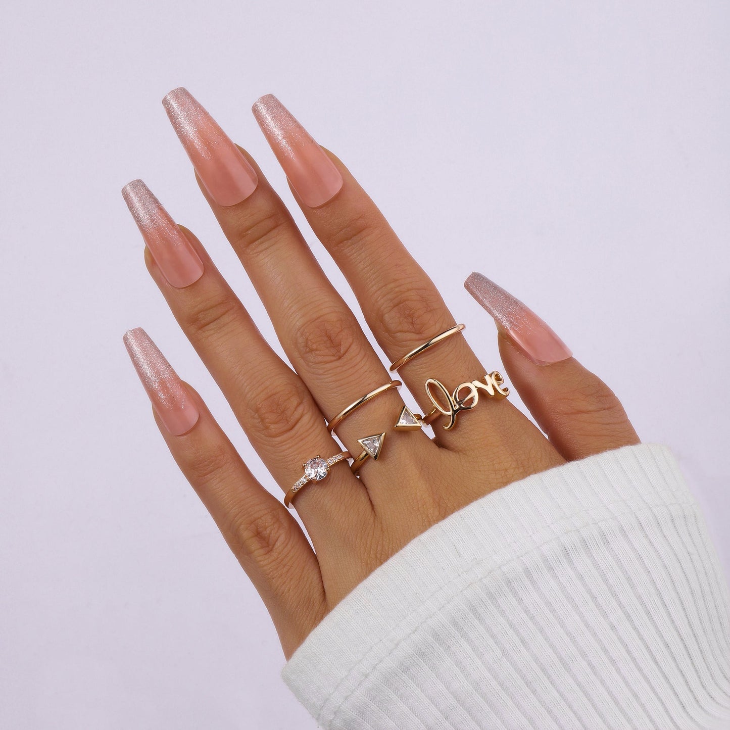 Set Of 5 Alexa Rings | Salty